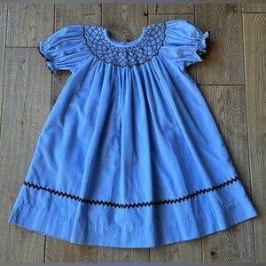 Shrimp & Grits Kids Smocked Corduroy Bishop Dress size 2T